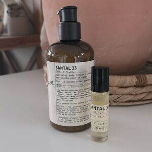 New Le Labo Santal 33 Duo - Perfuming body lotion & Liquid Balm